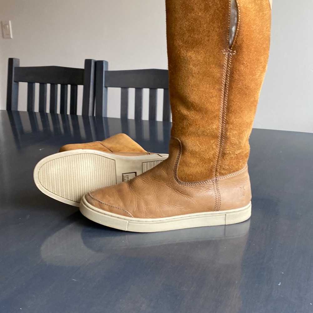 W’ Gemma Shearling lined leather boot